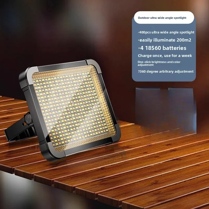 Lampada da stalla per mercato notturno con ricarica a led