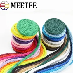 10/20 Metri Meetee 7mm Corde di Cotone Corda Ad Alta Tenacità Corde di Cotone Intrecciate Artigianato FAI DA TE Stringa tessuta Tessili Per La Casa mestiere Decor