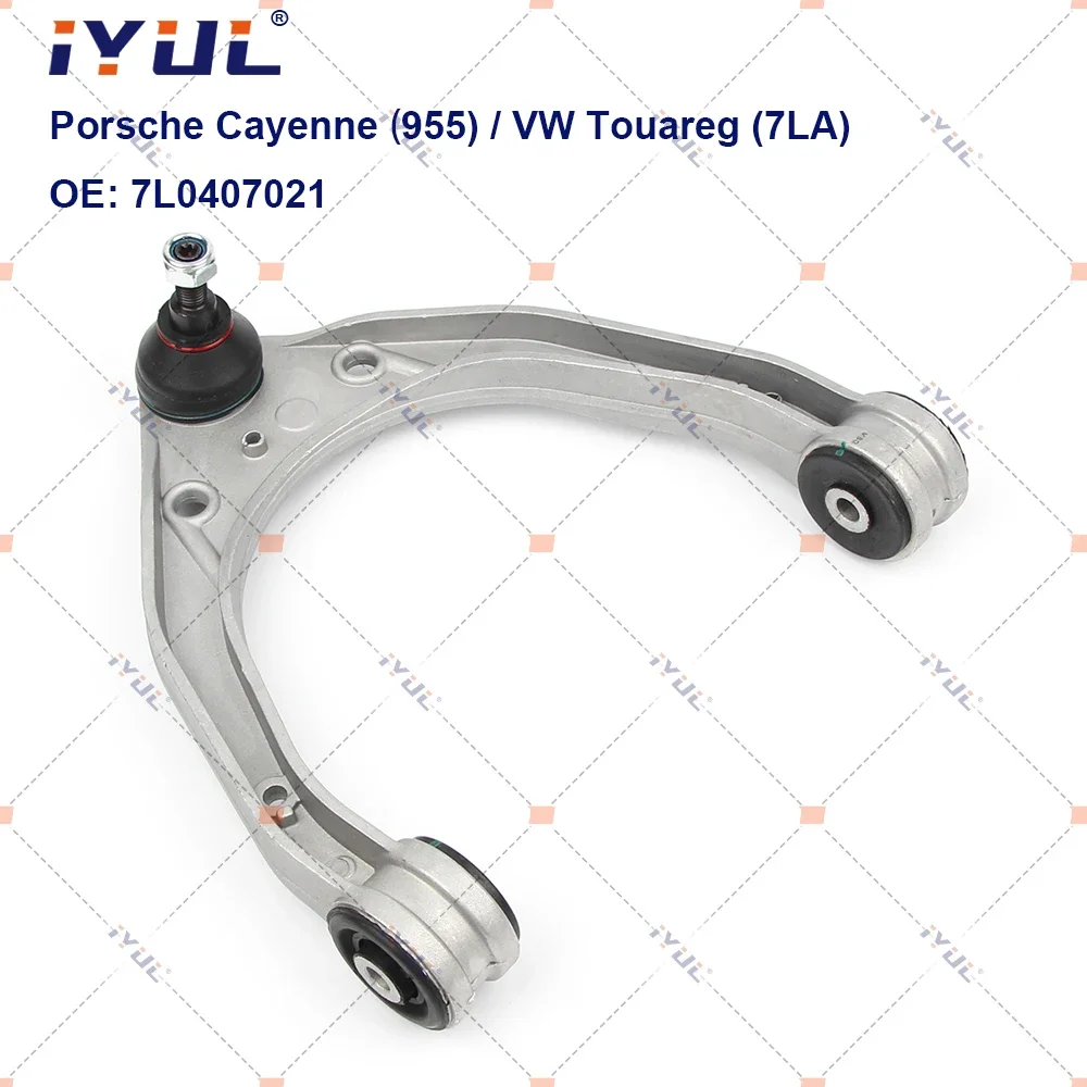 A Pair Front Upper Suspension Control Arm U-Type For Porsche Cayenne 955 9PA VW Volkswagen 7LA Audi Q7 4LB 2002-2013 7L0407021