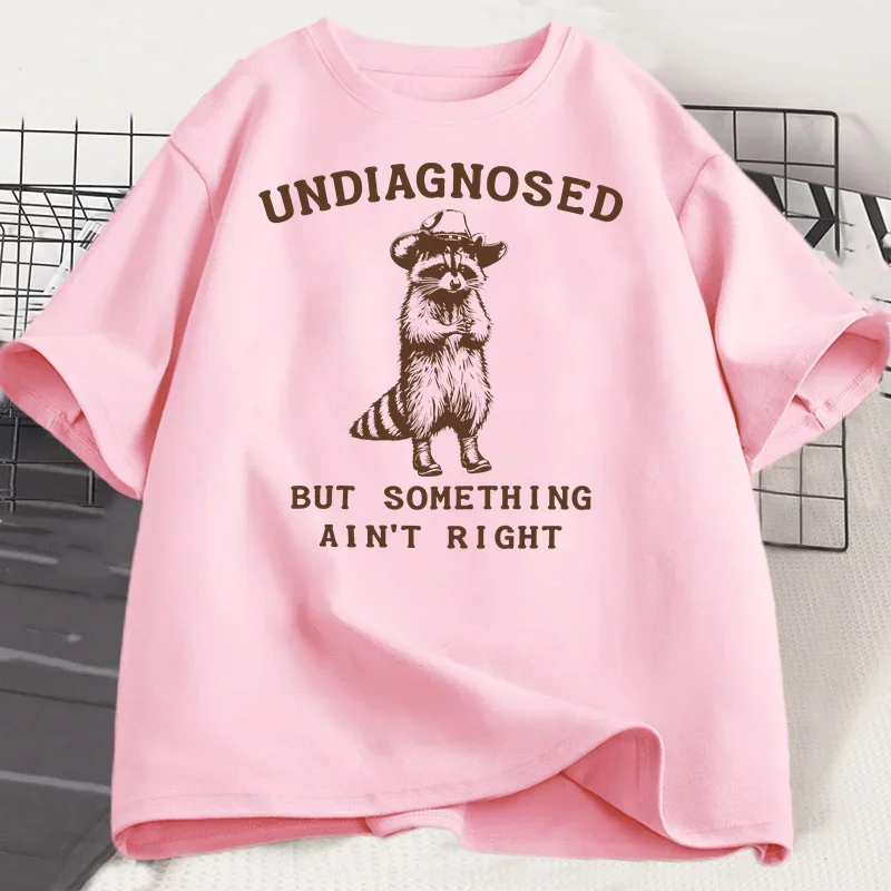 غير تشخيص ولكن شيء صحيح تي شيرت المرأة تي شيرتات عجيبة سخيفة الجرافيك Harajuku كم Harajuku قصيرة الأكمام عادية