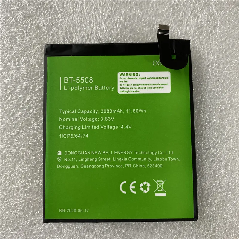 

YCOOLY for LEAGOO BT-5508 battery 3080mAh in stock Replacement + Tracking Number High quality batteries