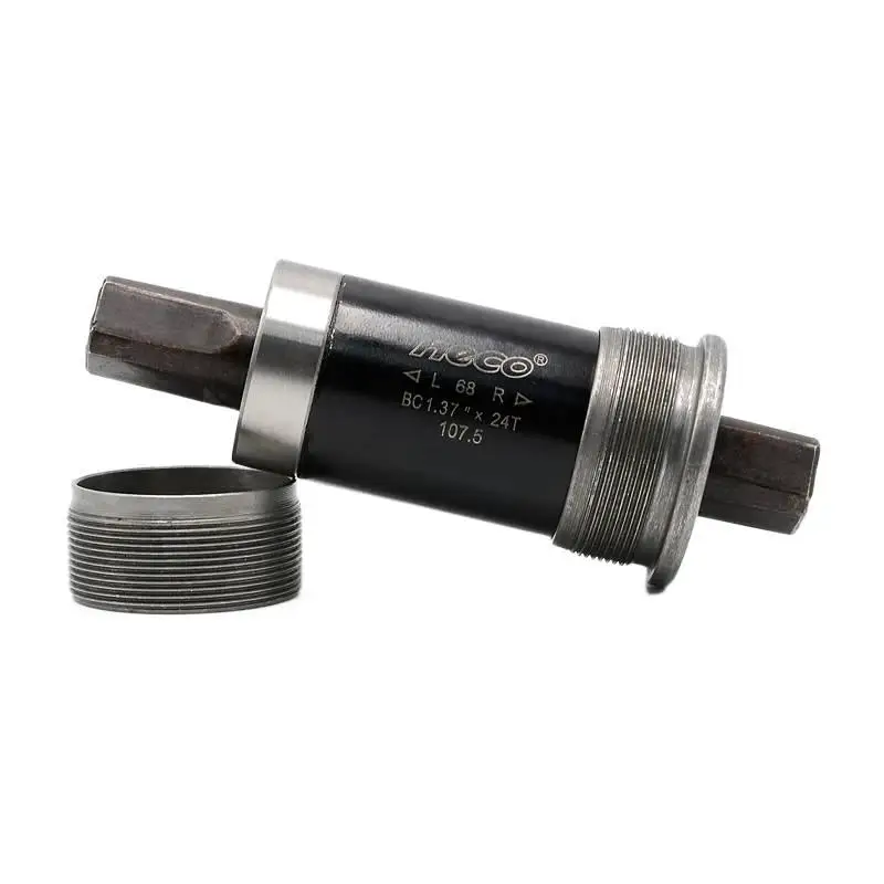 AliExpress NECO Square Taper Bottom Bracket 68mm – MTB Bike BB Axle 110.5/113/115/118/120/121.5/122.5/124.5mm, Steel Bearing Cartridge