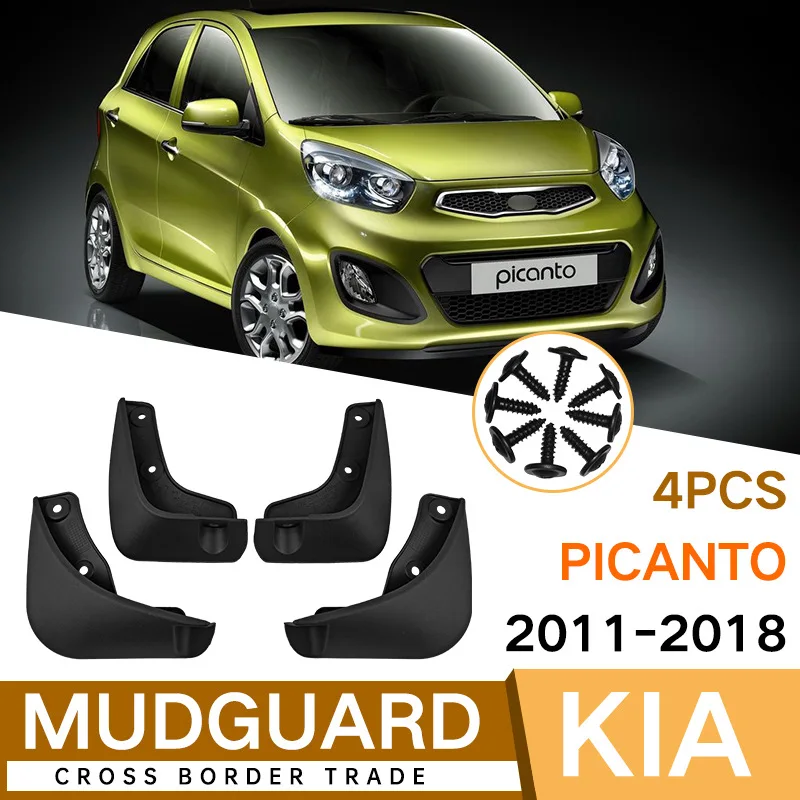 

Mud Flaps For Kia Picanto 2011-2018 MudFlaps Front Rear Fender Car Accessories