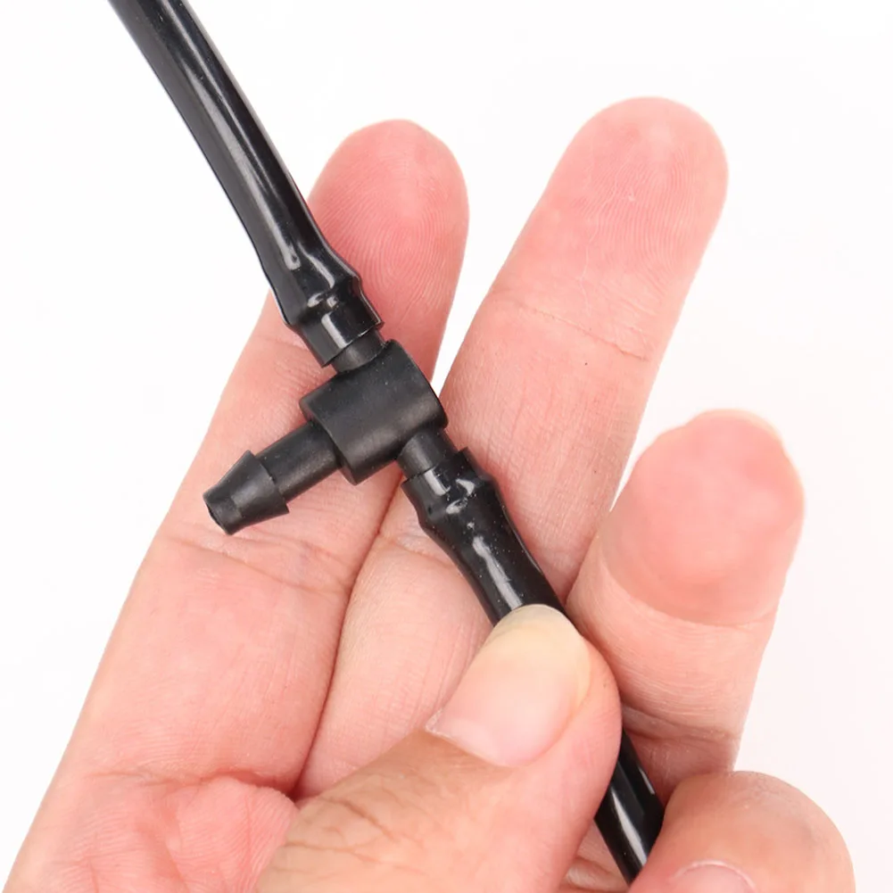 1 4 Inch Fitting Barbed Tee Tubing For Vegetable Garden Drip Tubing Connectors For Irrigation Uv Resistant Material