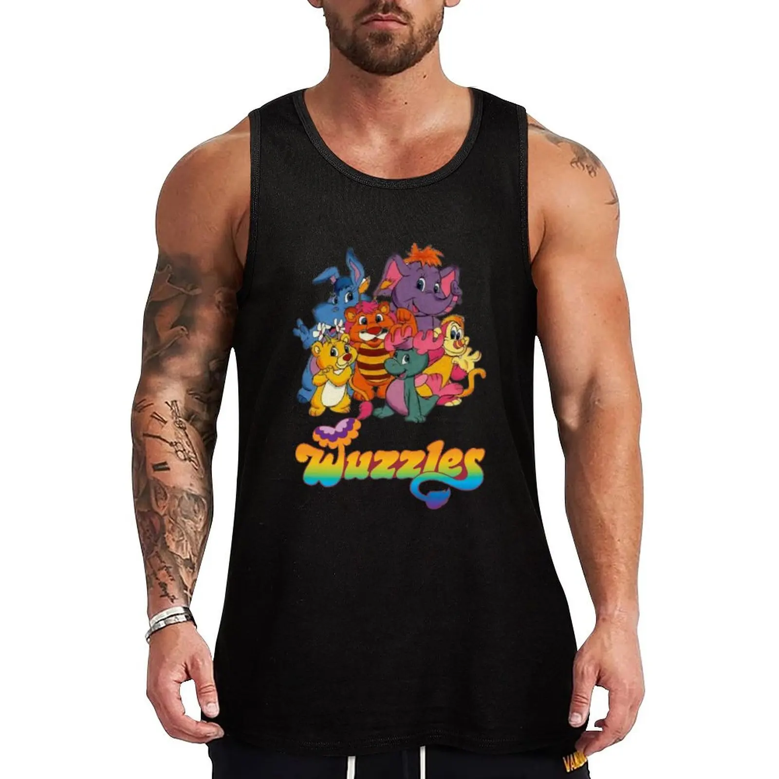 Wuzzles Cartoon Classic Tank Top Construction Tank Top Workwear Sleeveless Wear