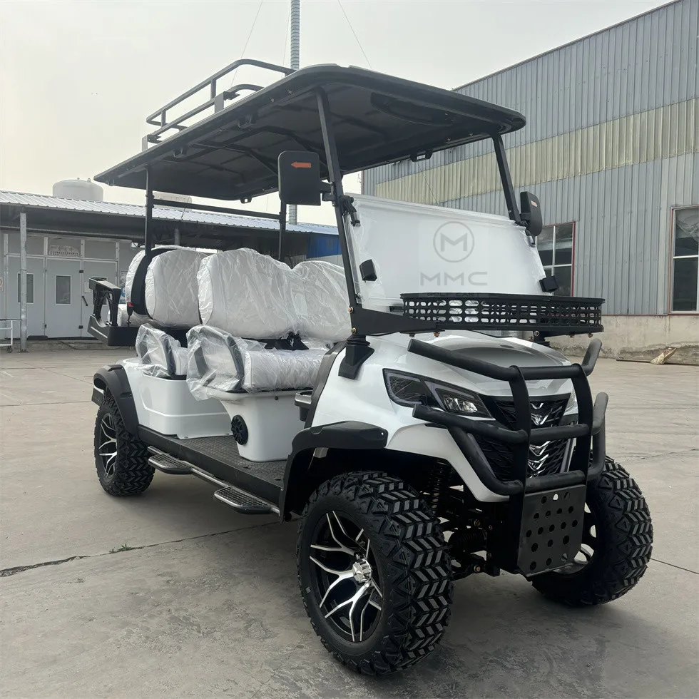 

Hot Selling Street Legal Electric Lithium Battery Golf Cart 6 Seater 5000W Sightseeing Scooter Solar 4 Seater Electric Golf Cart