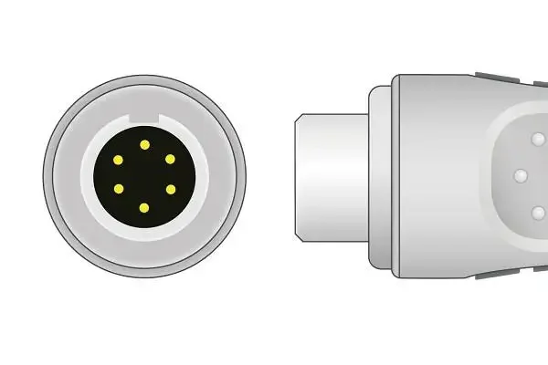 Cable IBP de 6 pines con conector Spacelabs Mindray Goldway Medex Abbott personalizado de fábrica