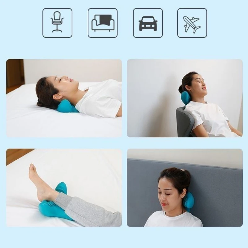 Neck And Shoulder Relaxer, Cervical Traction Device For TMJ And Cervical Spine Alignment, Chiropractic Pillow Neck Stretcher