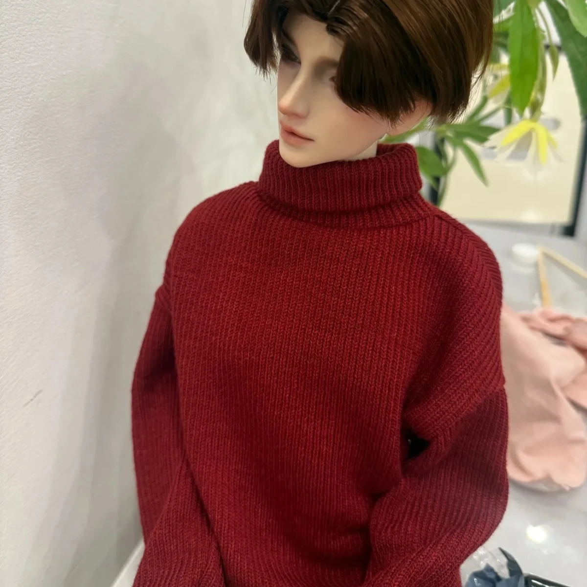 

New 1/3 Doll's Clothes High-Neck Sweater for 70/73/75cm Bjd Doll Long Sleeve Dress Up Toys Play House Doll Accessories, No Doll