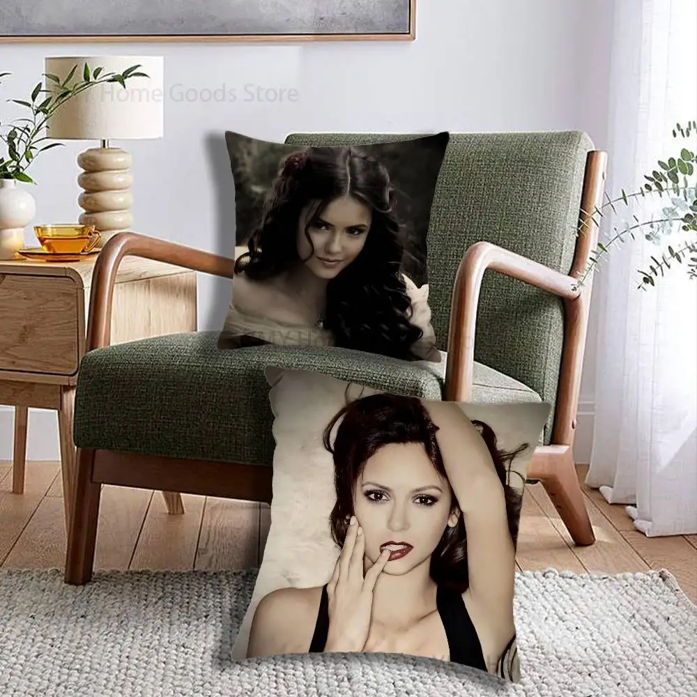 Actor K-Katherine P-Pierce Print Throw Pillow Cover Square Cushion Case for Living Room Bedroom Decor