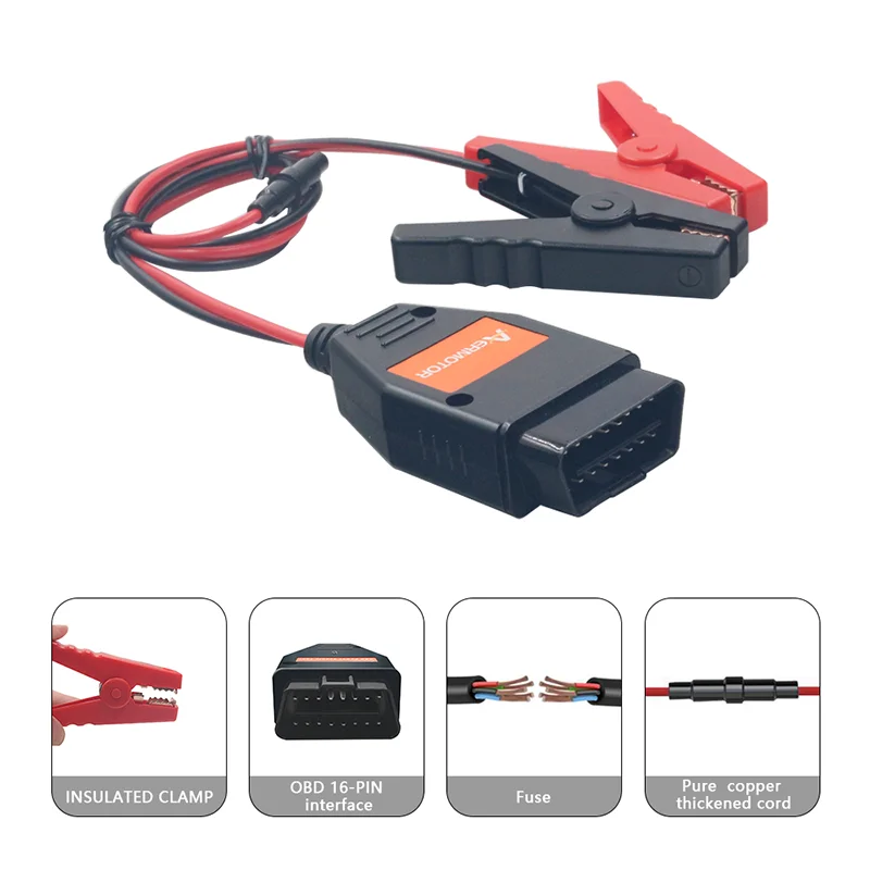 AER BT-30 Batterijclips OBD2-connectoren Noodstopbeschermer ECU-geheugenkabel BT30 Auto Neem de elektriciteitskabel