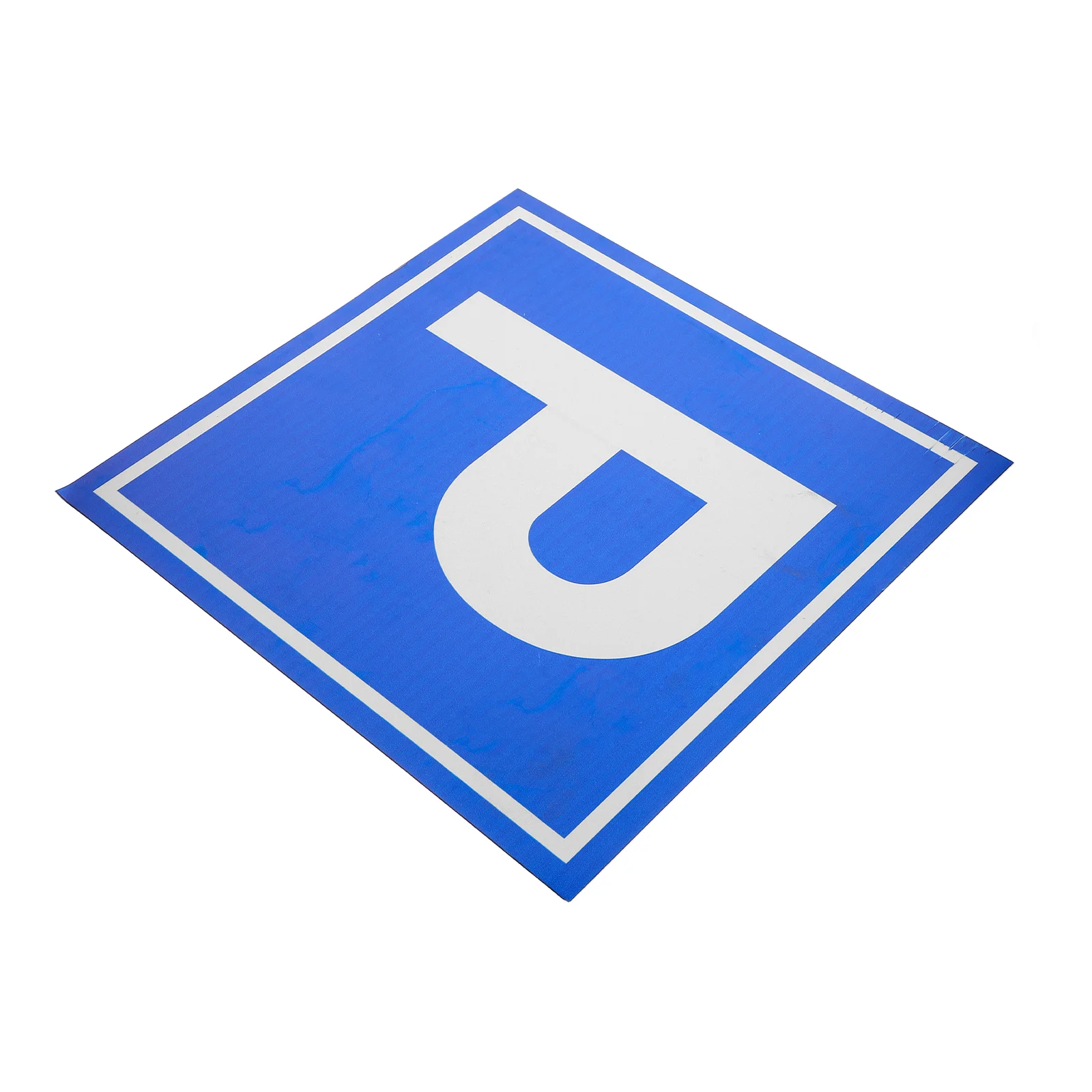 Parking Lot Sign Safety Symbol Aluminum Alloy The 38X38X020CM Street Blue Traffic Signs