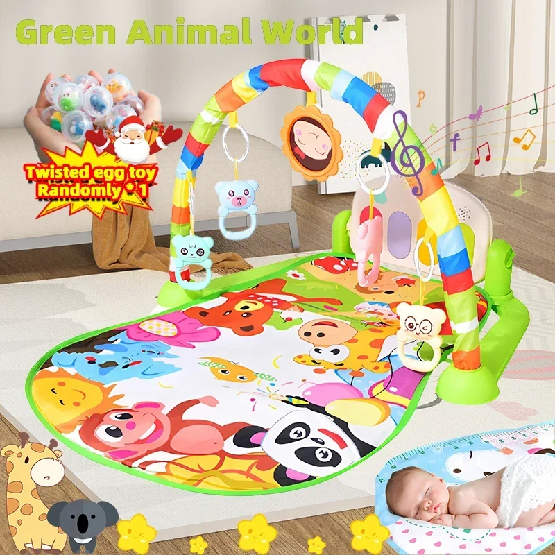 New Foot Piano Mat Musical Toy for Newborn Tummy Time Activity Pad Kids Dance Fitness Game Pad Baby Crawling Exercise Equipment