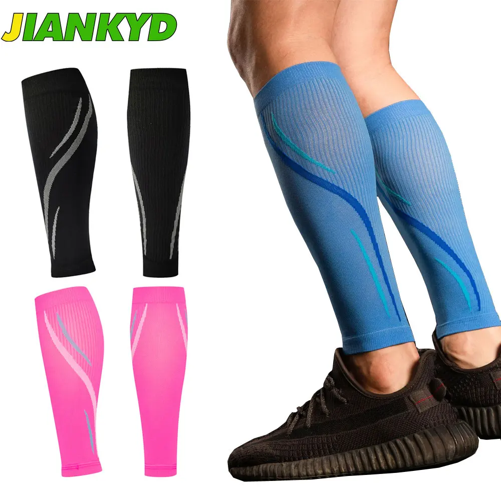 1Pair Calf Compression Sleeves Running Leg Compression Sleeve 20-30mmHg Compression Socks for Shin Splint For Men Women