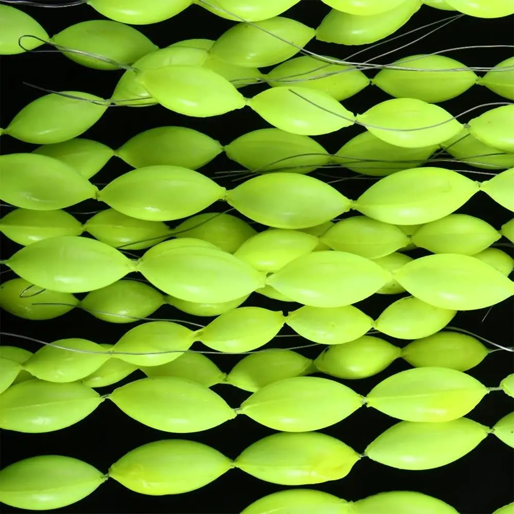 

1 Fishing Buoys Oval Fishing Float Oval Stopper Foam Space Bean Fishing Line Stopper String Type Fishing Float Seven Star Float
