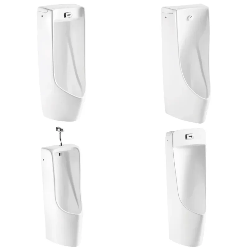 for  Modern Ceramic Standing Urinal with Sensor Function Single Nozzle Design  Hotel Use Unisex Suitable  All Guests