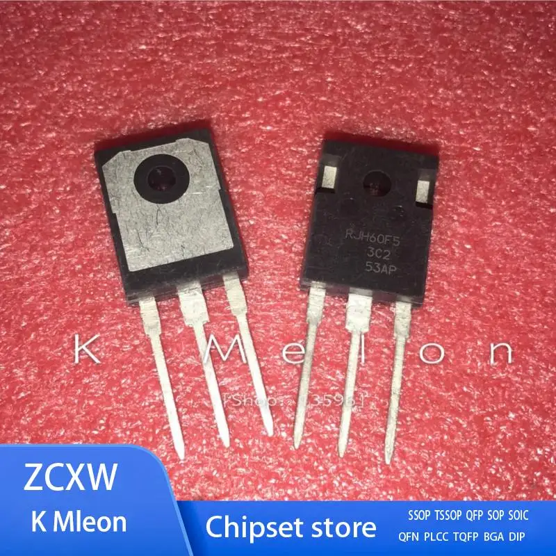 10PCS/LOT  RJH60F5DPK RJH60F5 60F5 TO-3P 80A 600V  IGBT