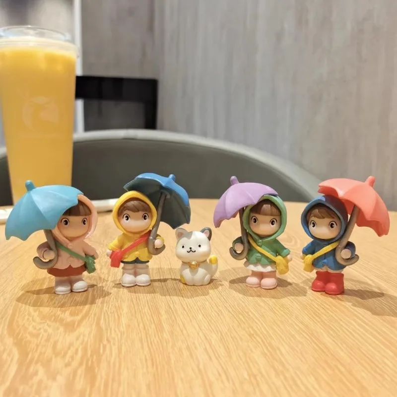 

Cute Cartoon Desktop Umbrella Figure Small Ornaments Ins Style Creative Office Decoration Micro Landscape Enhancing Happiness