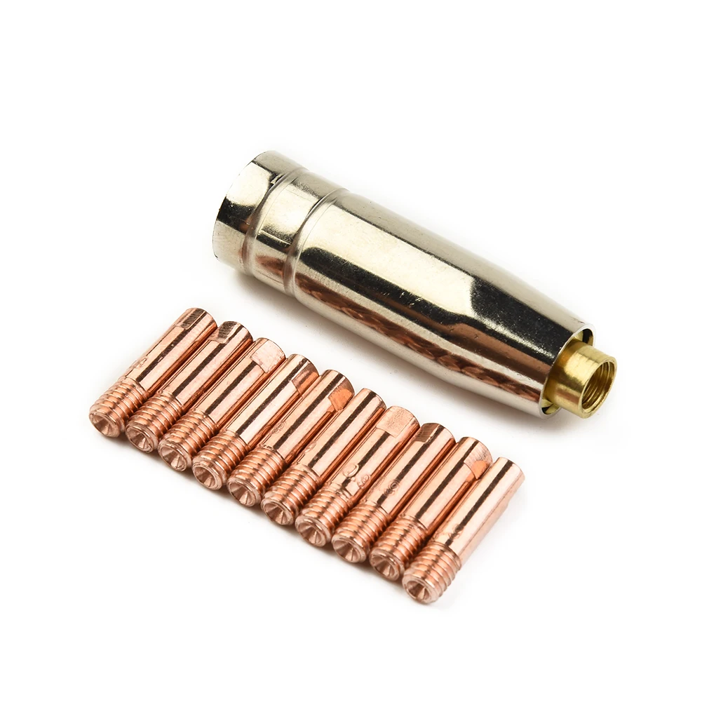 

Efficient Power Nozzles Set, Securely Holds Contact Tip for MB 15AK Welding Torch, Recommended for Outdoor Use