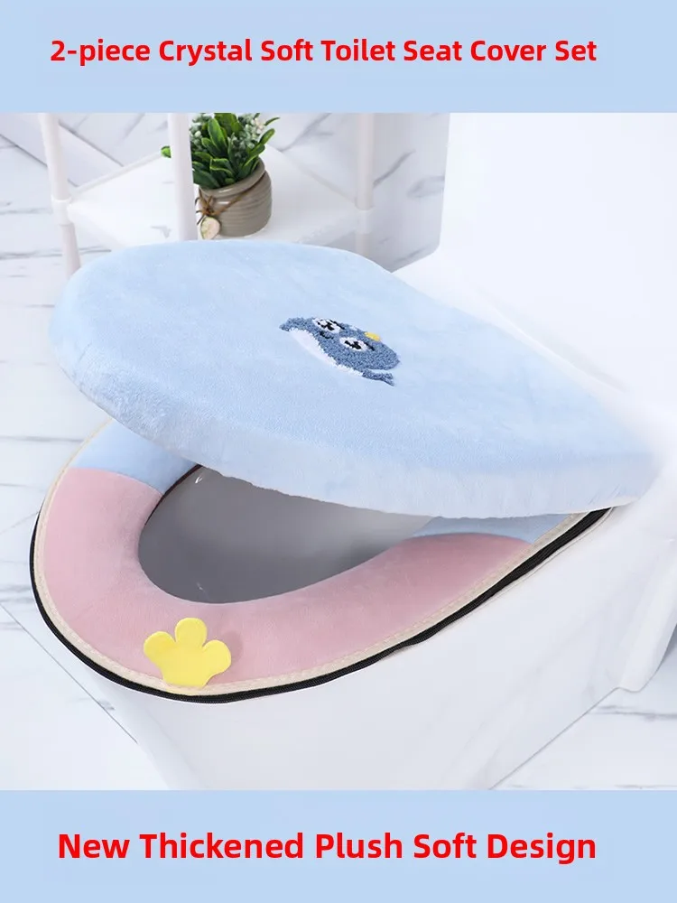 

Универсальный набор чехлов для унитаза, набор из двух предметов для домашнего использования, коврик для унитаза на молнии, европейский Sle Plu Aron, цветные инструменты для баторома