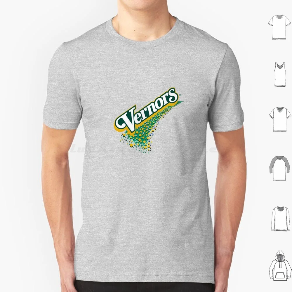 Vernors-Camiseta 100% de algodón de talla grande, camisa Pop de Soda, Mi verde, amarillo, medicina, jengibre, Ale, cerveza, bebida, Pops