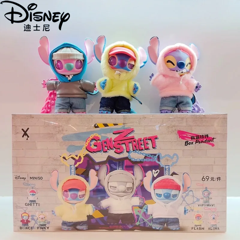 

Disney Stitch Gen Z Street Series Blind Box Figure Cute Stitch Plush Vinyl Pendant Doll Mystery Box Surprise Bag Gift Trendy Toy
