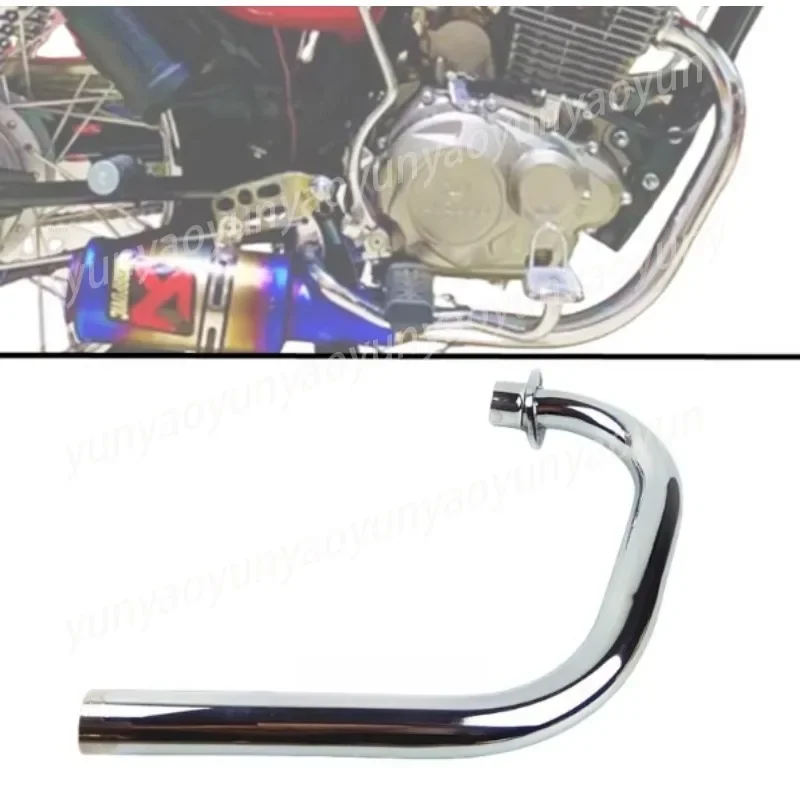 CG125 Motorcycle Exhaust Pipe Front Section Retro Modification Ranger Light Riding Smoke Pipe