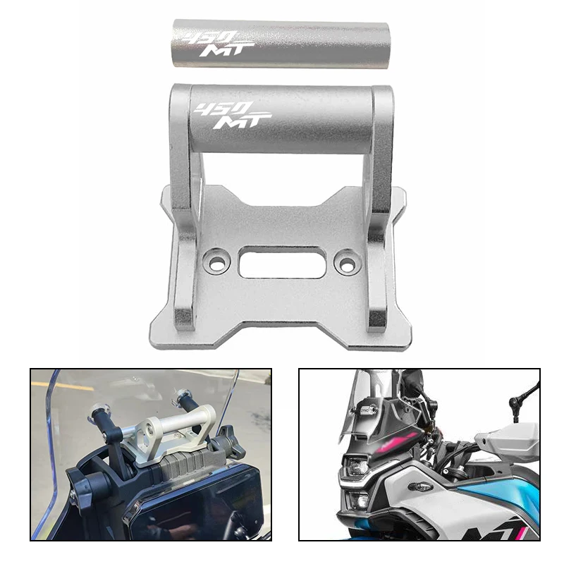 

FOR CFMOTO CF450MT 450 MT mt450 2024-Motorcycle Accessories CNC aluminum GPS Phone Holder Stand Navigation New Extension Bracket