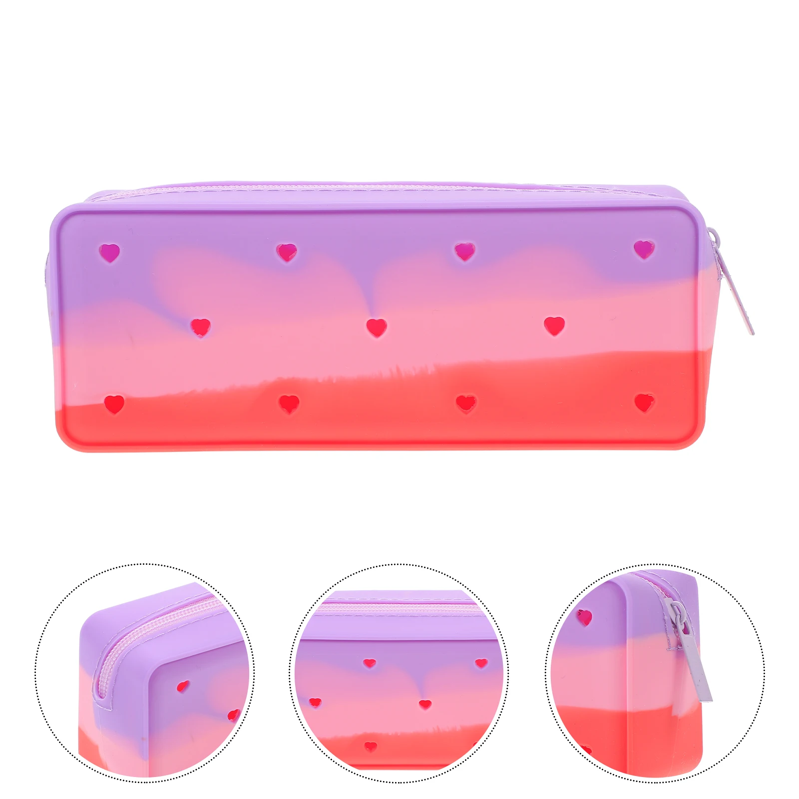 

Adorable Silicone Pencil Case Large Capacity Pen Bag Stationery Organizer Portable Colorful Pen Pouch Aesthetic Gift For Family