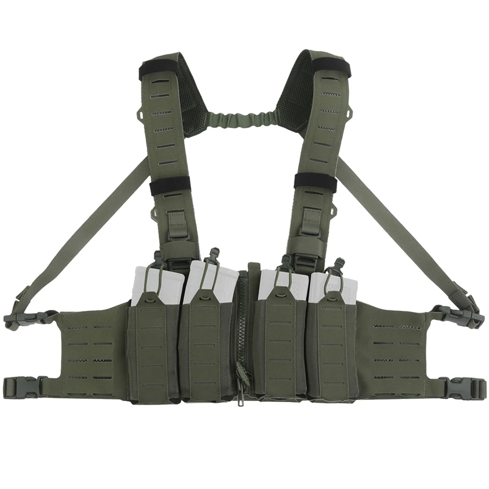 

Тактический жилет-платформа SF H-образной формы с системой MOLLE, легкий, для штурмовых операций, тренировок и охоты, с четырьмя подсумками для магазинов M4/AR/AK