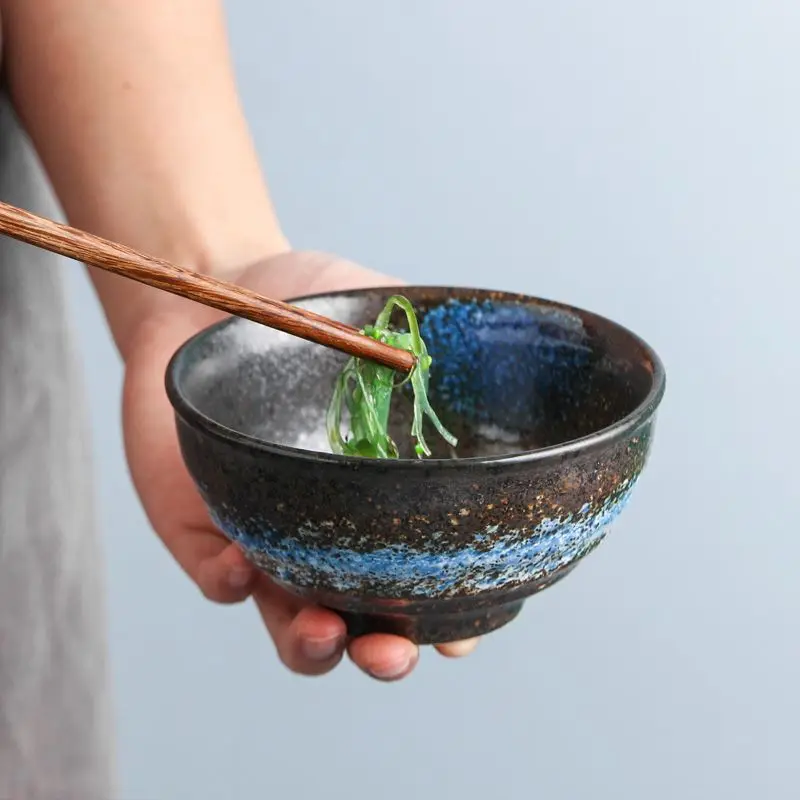 4.5 Inch Japanese Rice Bowl Creativity Household 5inch Ceramic Bowl Restaurant Soup Ceramic Bowls Noodle Bowl Kitchen Tableware