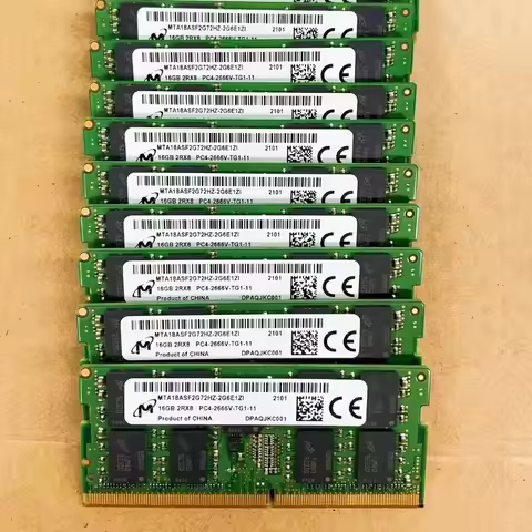1 pcs Micron Server ECC RAMs DDR4 16GB 2666MHz Server laptop Memory ddr4 16GB 2Rx8 PC4-2666V ECC SODIMM Server Laptop memory