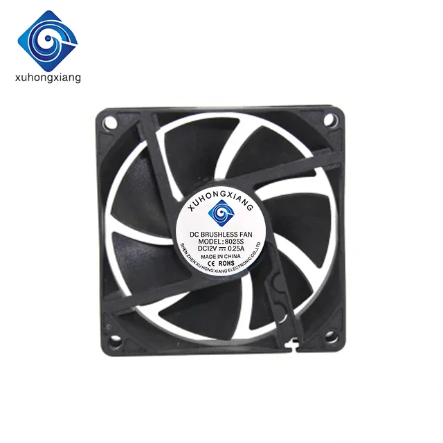 8025 Axial Flow Fan 80mm 12 volt DC Cooling Fan 80x80x25mm dc brushless fan