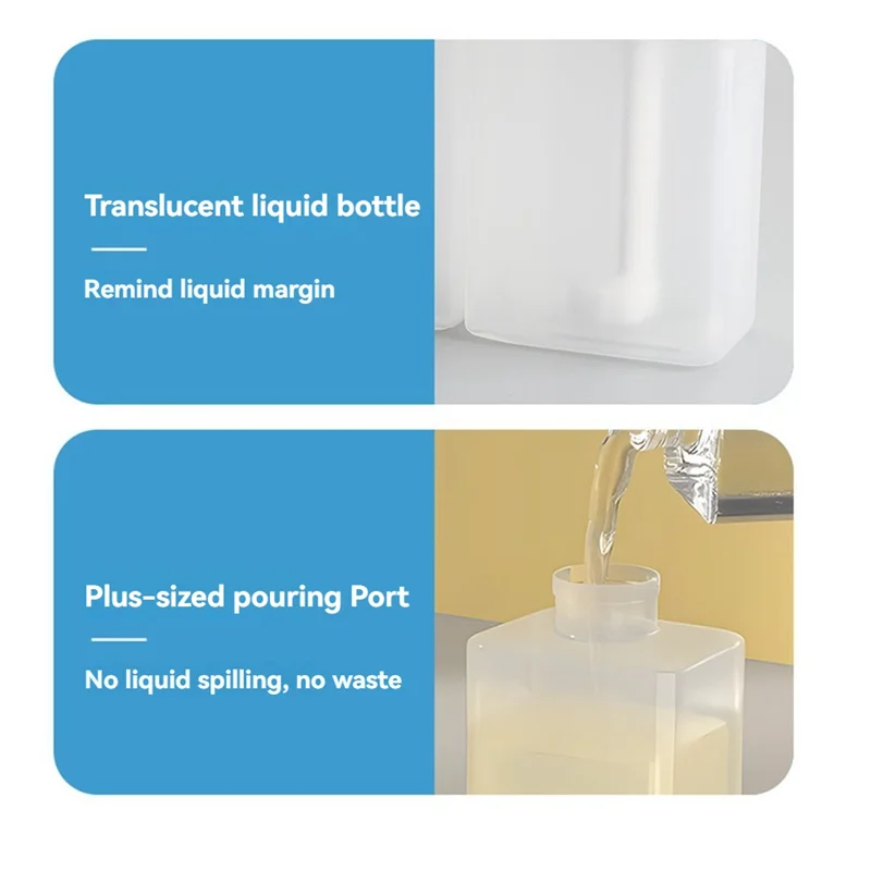 

AT44-2 Outlet Touchless Soap Dispenser USB Charging Soap Dispenser 3 Level Adjustable Wall Mount For Bathroom Liquid Out + Foam