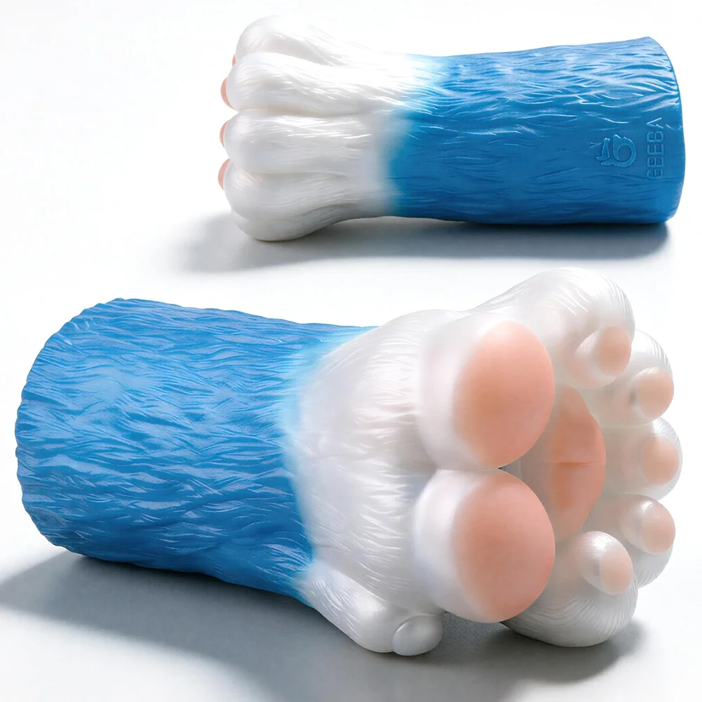 GEEBA Fantasy Animal Panda Claw Design Male Masturbator Adult Sex Toys Realistic Textured Pocket Pussy Soft Silicone Men Stroker