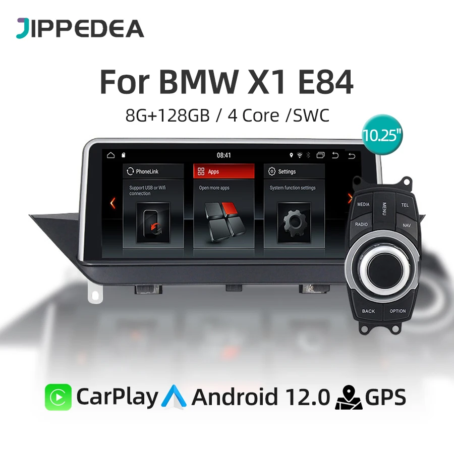 

Android 12 CarPlay Multimedia Player Car Radio For BMW X1 Series E84 iDrive 2012-2015 GPS Navigation 4G WiFi IPS Screen 1920*720