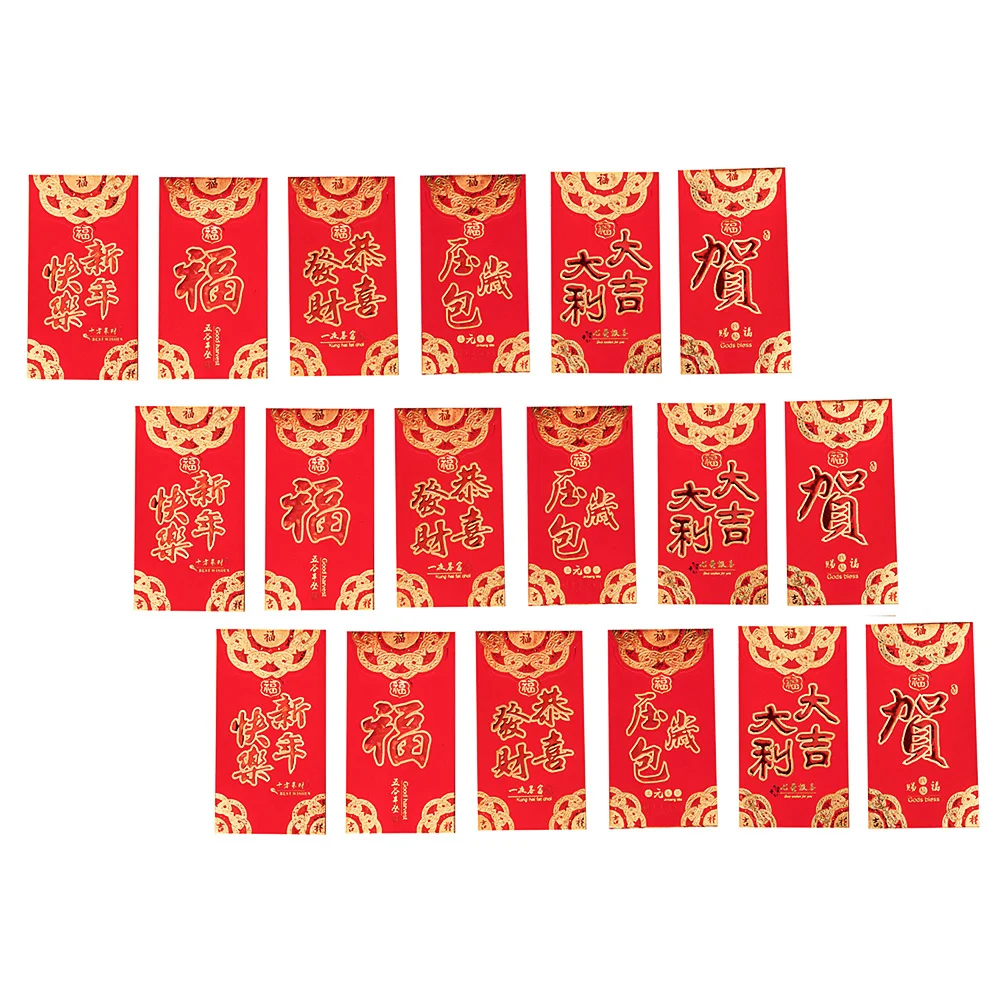 

30Pcs Chinese Hongbao Creative Red Packet for Children New Year Festival Envelope with Fine Workmanship Blessing Gift