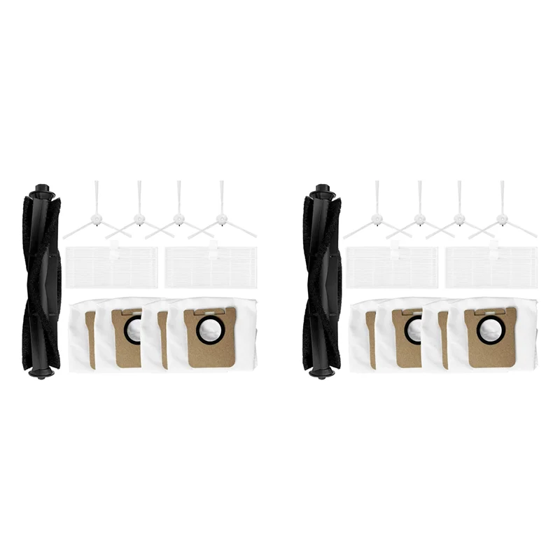 

AT21-2 Set For Ultenic T10 Pro Main Side Brush Hepa Filter Dust Bag Accessories Replacement Spare Parts