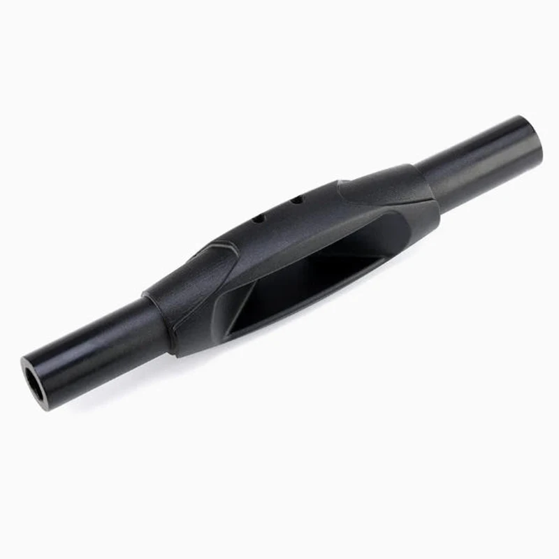 Black Anodized Aluminum Double Flange Threaded Standoff, Precision CNC Turning Equipment Positioning Screw Post