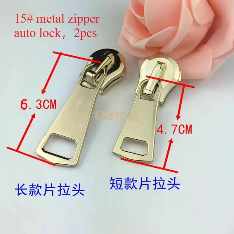 15# 60 To 100cm Oversize Luxury Metal Zipper Black White for Jacket Formal Dress Coat Clothing Decoration Sewing Accessories