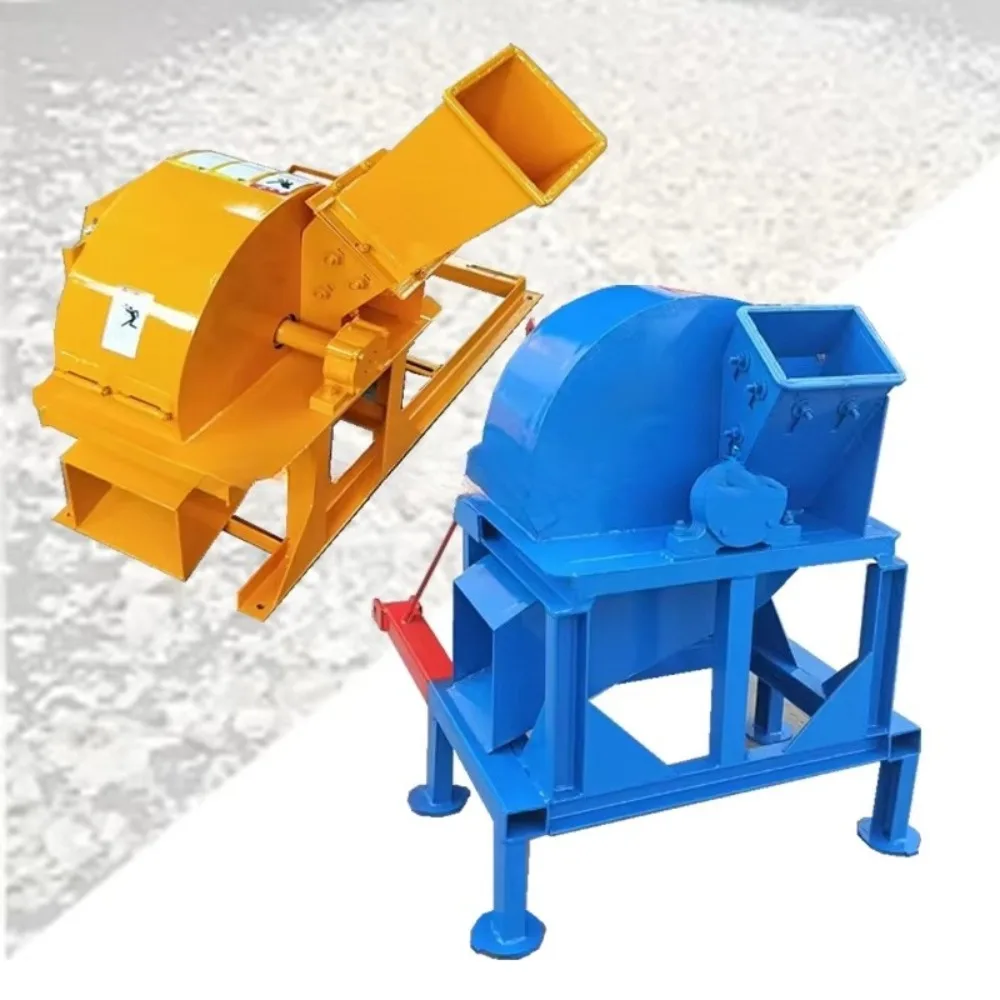Mobile Wood Engine Crusher Machine Fine Tree Electric Shredder Wood Chipper Garden Shredder Wood Chipper Machine 15hp