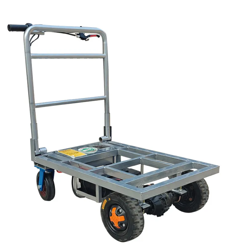 Electric flatbed truck, cement pulling trolley, tile construction site folding truck, home elevator, sand trolley