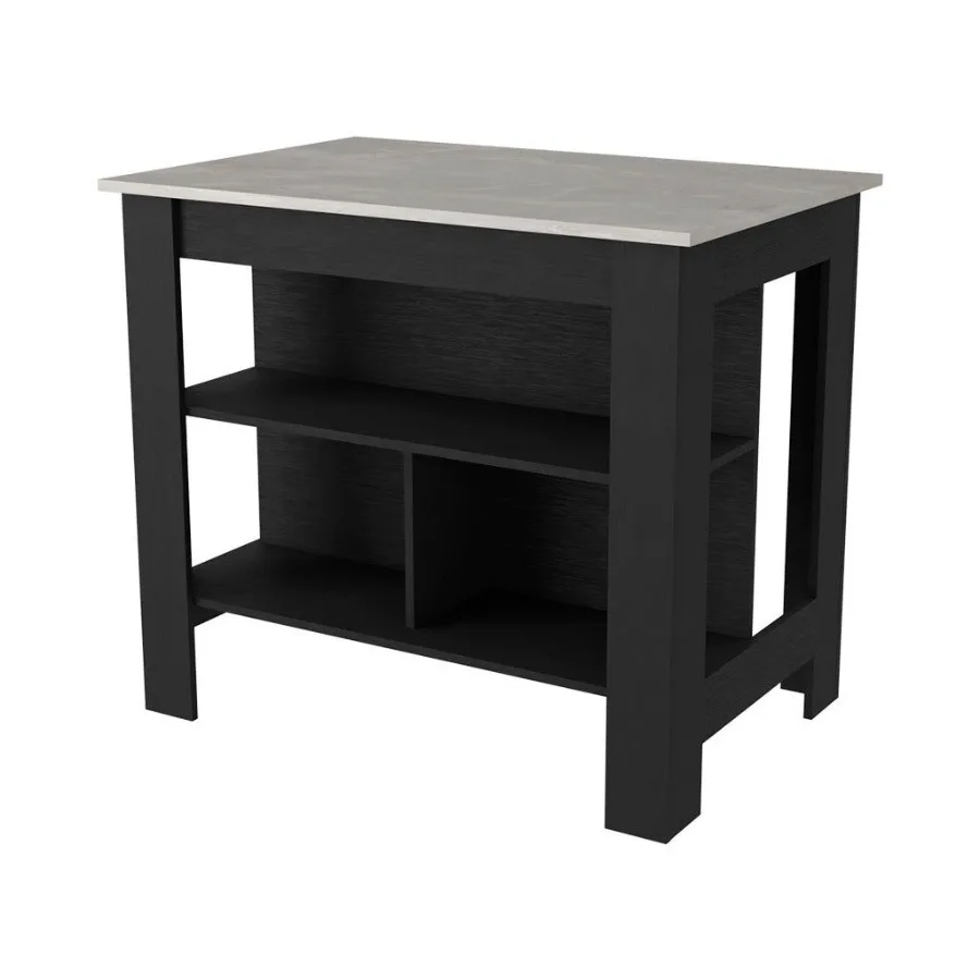 

Brooklyn Kitchen Island Three Concealed Shelves