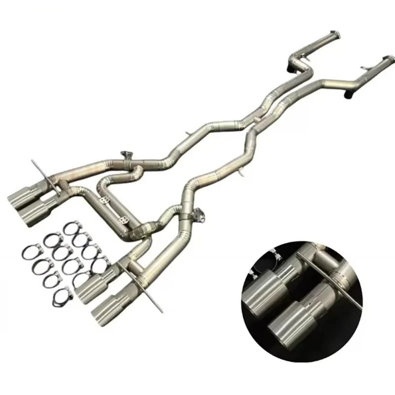 Titanium Racing Straight Valved Catback Exhaust for BMW M2 G87 S58 M Power Exhaust System