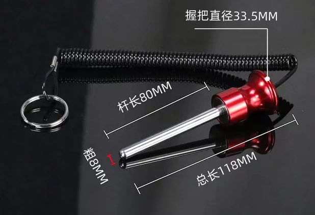 8Mm/10Mm Gym Apparatuur Gewicht Stack Pin Gewicht Pin Magnetische Gewicht Stack Pin Met Pull Touw Sterkte praktische Weightstack Pin