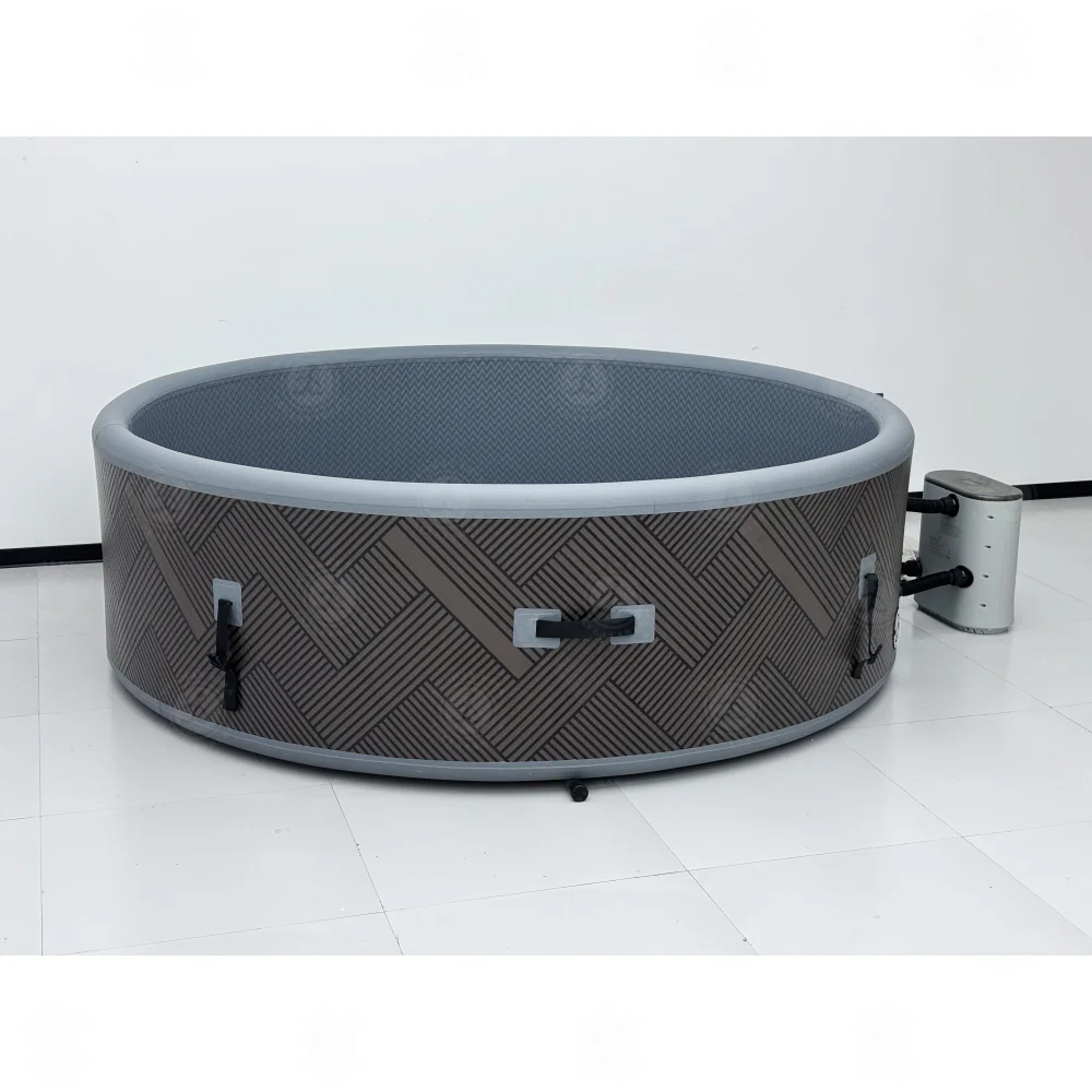 STLF تصميم محمول للاستخدام الداخلي والخارجي في الفناء الخلفي حوض استحمام قابل للنفخ PVC للأطفال موفر سبا قابل للنفخ مع سخان