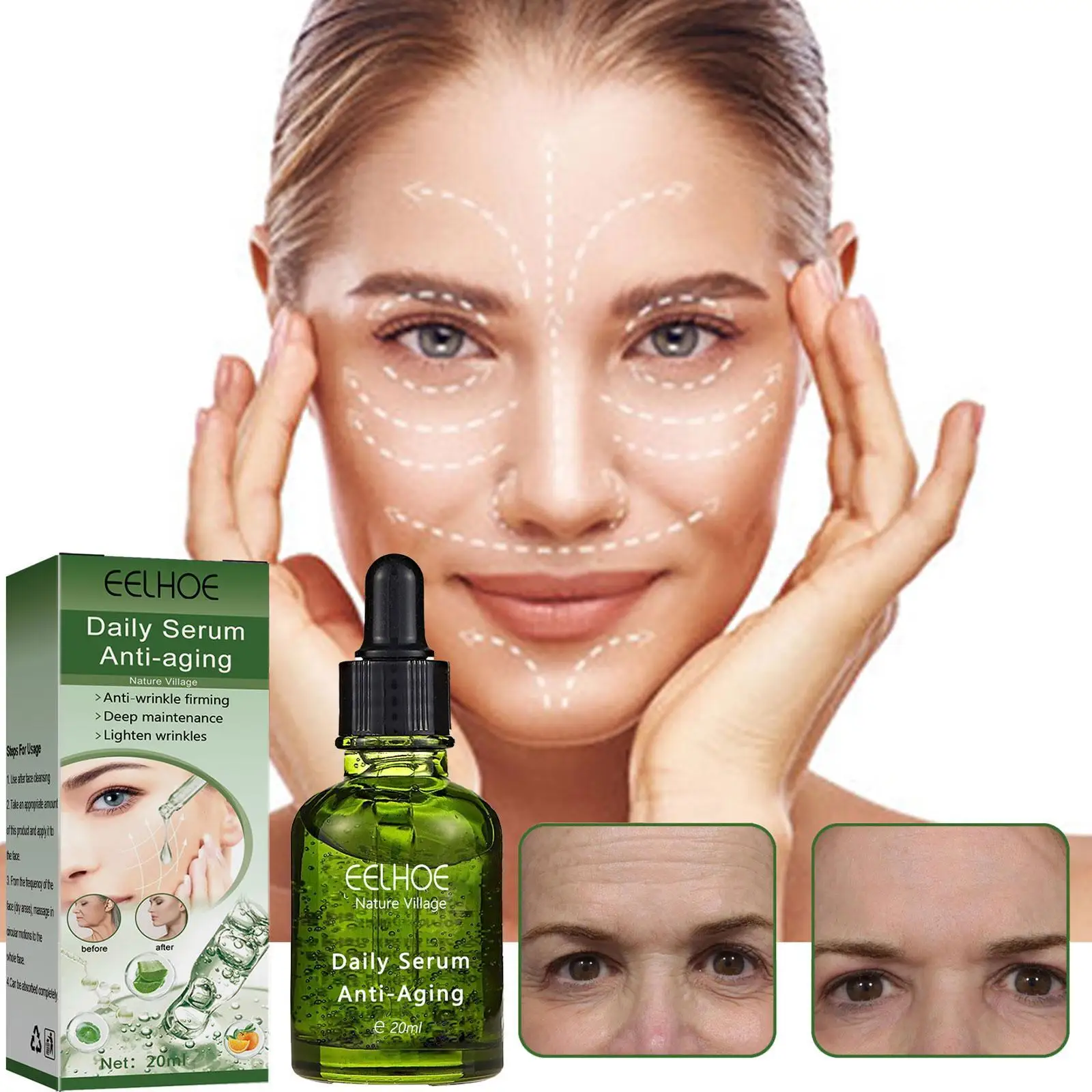 

Women Face Essence Liquid Moisturizing Firming Lifting Facial Toner Essence Liquid With Aloe Ve&ra Extract Centella Asiatica