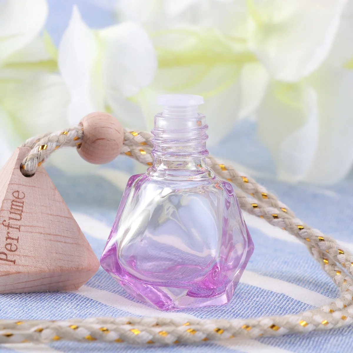 

Car Perfume Bottle Empty Essential Oil Freshener Hanging Fresheners Women Air Diffuser