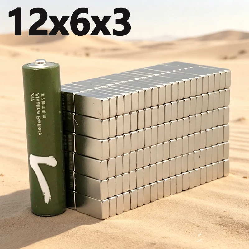 10–100 Stück 12 x 6 x 3 mm Magnet N35 NdfeB Permanentmagnet Imanes Quadratische Form Starker Neodym-Magnet 12 x 6 x 3 mm Zubehör – Detail 3