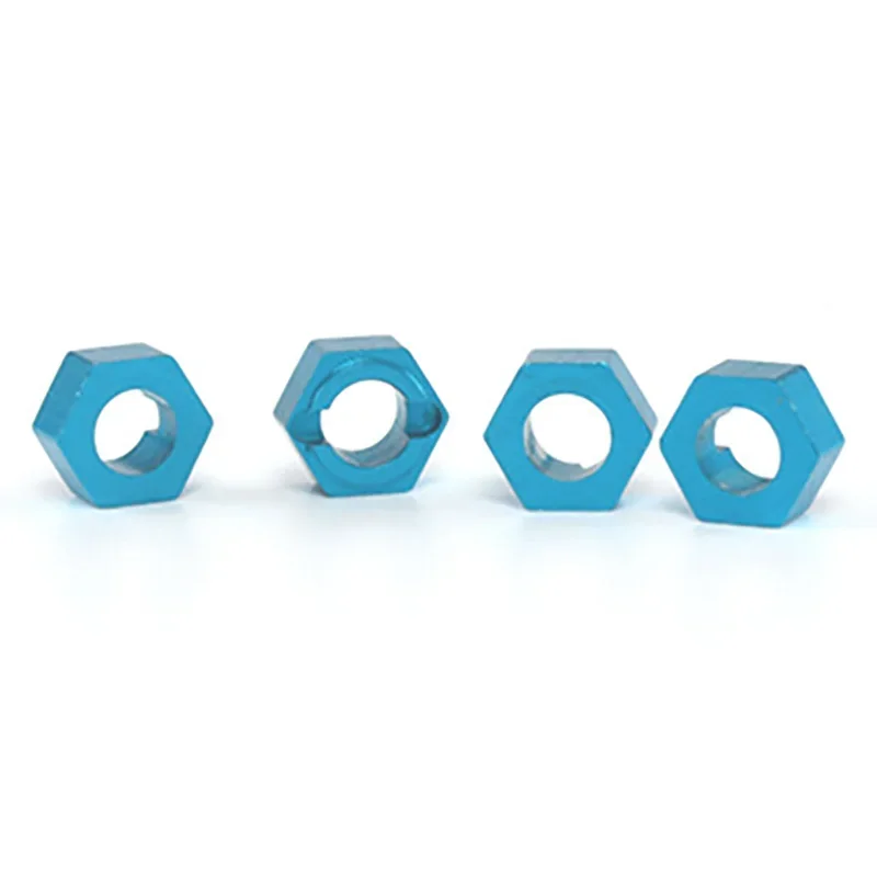 A949-11 roda hexagonal de alumínio, pinos de montagem de assento hexagonal, peças de atualização de 7mm para carro wltoys 1/18 a949 a959 a969 a979 k929 rc